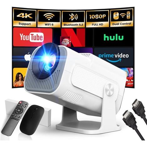Projecteur - ZIG-ZAG TERRITOIRES - GM300 - Android intégré - FHD 1080p natif - WiFi 6 & Bluetooth 5.2