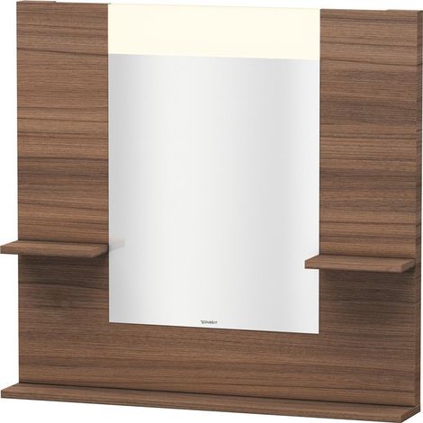 Miroir DuravitVERO 142x850x800m avec éclairage noyer nature