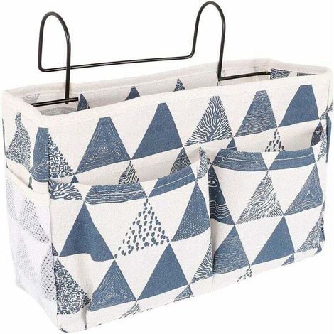 Enowelir Panier de Lit Suspendu Imperméable, Etagère Chevet et Organisateur pour Livres Téléphone Télécommande (1/4)