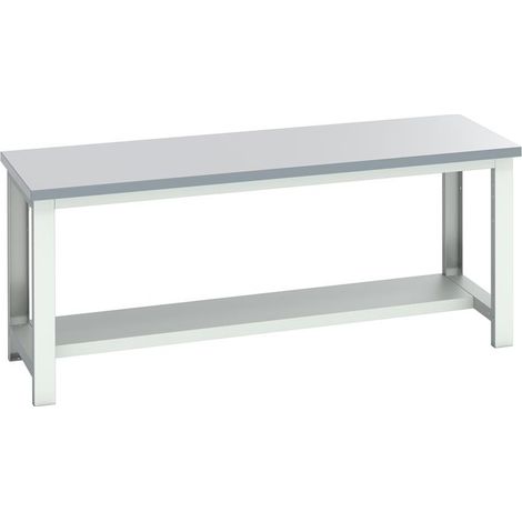 Bott 41003661.16V Cubio Bench with Half Shelf, Laminate Clad Top 2000 x 750mm