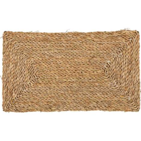 Felpudo de fibra marrón 60x35x1.2h cm (1/5)