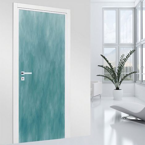 Stickers pour porte - Couleur tendance - 63 x 205 cm - Adhésif + Protection BRILLANTE (1/2)