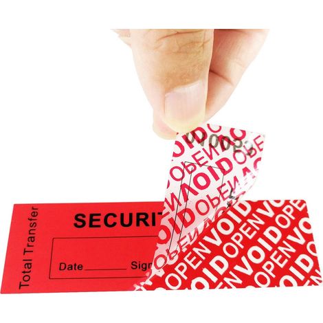 100 Etichette numerate antimanomissione VOID con firma e data (1/5)