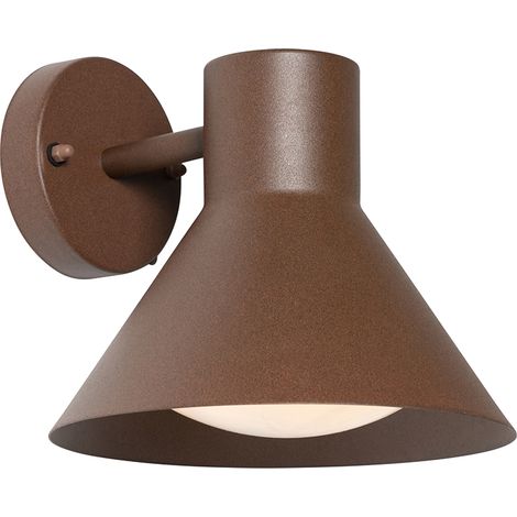 Industrielle Außenwandleuchte rostbrauner Kegel IP44 - Natas