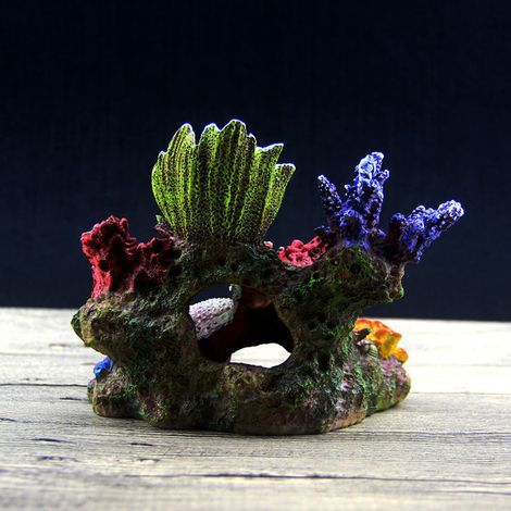 Retro-Riffdekor aus Kunstharz, künstliche Korallenornamente für Aquarien, Vintage-Korallenfelsen, Dekoration für Aquarien. (1/5)