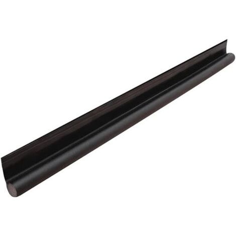 Sigillo per porte, barra di protezione dalla polvere, deflectore di vento inferiore regolabile per porte, barra di isolamento acustico, nero. (1/4)