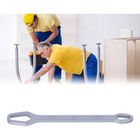Clé universelle auto-serrante polyvalente, double clé en argent haute dureté de 8 à 22mm (1/5)