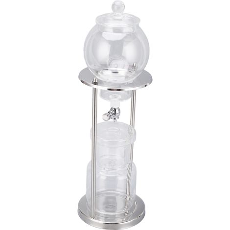 Cafetière à gouttes froides 600ml, filtre en verre réutilisable pour café infusé à froid, carafe à expresso (taille extra-large) (1/5)