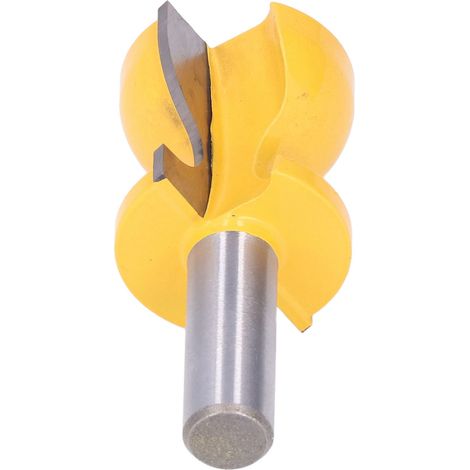 Fraise à moulurer pour chant de rebord de fenêtre, couteau à profiler avec queue ronde de 12,7 mm, coupe-bordure pour bois (1/5)