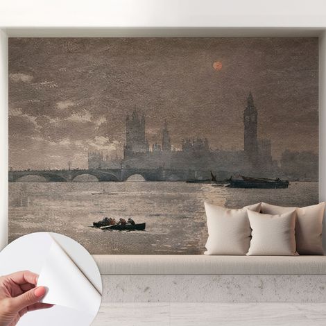 Carta da parati adesiva - lavabile - decorazione murale - per cucina - pellicola decorativa Panorama notturno 208x146 cm (1/5)