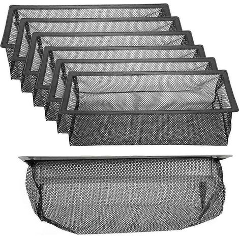 Grille de ventilation de sol, tamis de sol pour filtres domestiques, paquet de 6 (4 x 12 pouces, 6 pièces) (1/5)