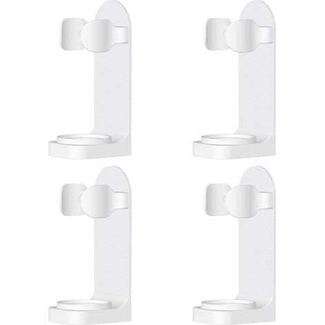 Supporto da parete regolabile in 4 pezzi per spazzolini elettrici con adesivo resistente, compatibile con la maggior parte degli spazzolini elettrici. (1/5)