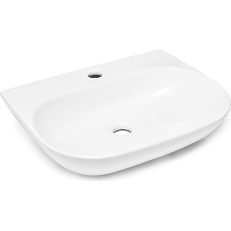 Swiss Aqua Technologies Brevis Lavabo suspendido con orificio para grifería, 50x38,5x12cm (SATBRE5038R)