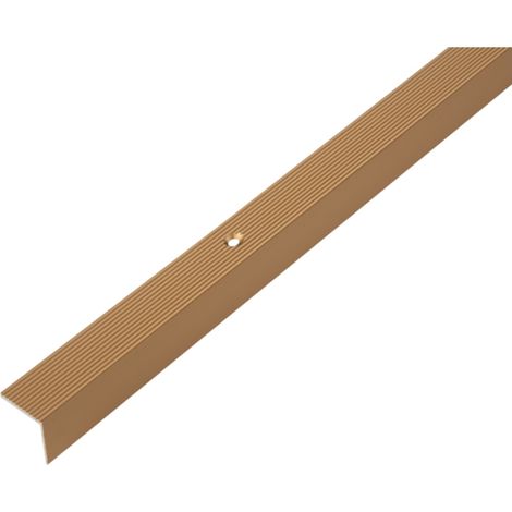 ALBERTS Treppenkanten-Schutzprofil, Alu gold elox., LxBxHxS 1000x20x20x1,8mm (1/3)