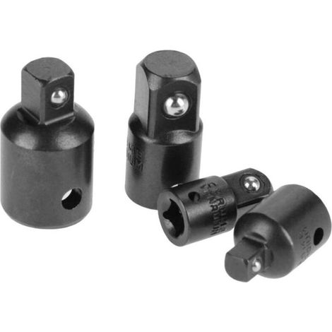 4pcs Jeu d'Augmentateurs et Réducteurs Adaptateur à Cliquet Adaptateurs Réducteurs Pour Douilles et Embouts 1/2" 1/4" 3/8" (1/5)