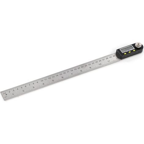 Digitaler Winkelmesser mit LED-Anzeige, Edelstahl, metrisch, imperial, 360°-Messgerät für Schreiner (1/5)