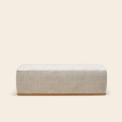 Banc en Bois et jacquard Klark ARNEL