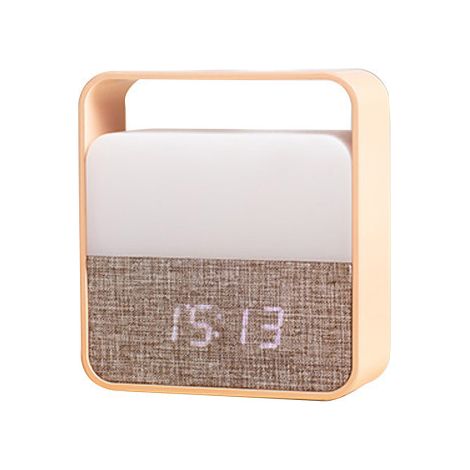 Horloge Veilleuse, Réveil Numérique Illuminé de Nuit Dimmable, pour Chambre et Salon (Orange) (1/2)