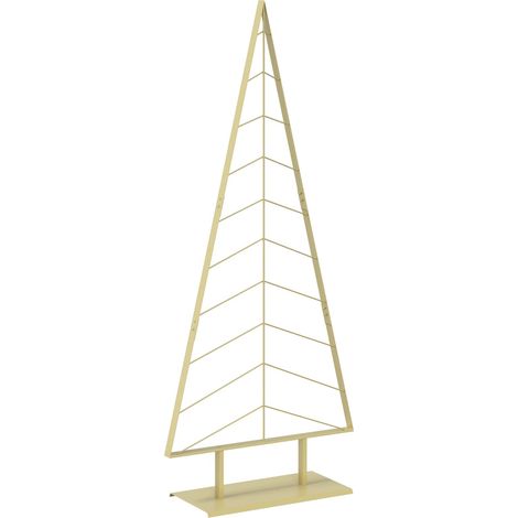 Metall-Weihnachtsbaum mit Ständer KUOPIO 210 cm Stahl Gold vidaXL (1/5)