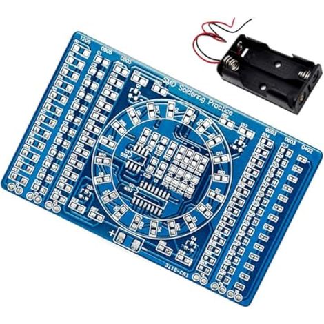 Rotatif LED SMD NE555 Conseil de Pratique de Soudage Kit de Bricolage Fanny Compétence Formation Kit de Bricolage Module de Carte PCB électronique Costume (1/5)