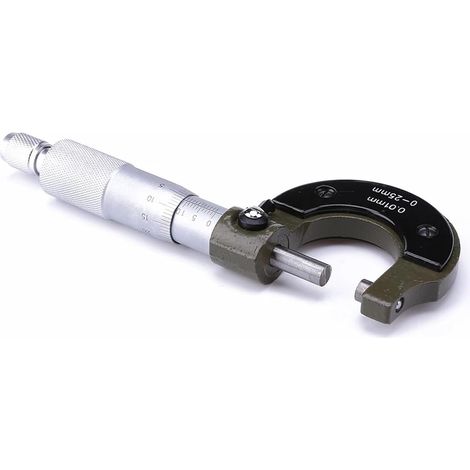 Micromètre Micromètre de précision en acier au carbone 0-25 mm 0,001 mm Pied à coulisse métrique extérieur Accessoires for outils de mesure micrométriques Précis (1/5)