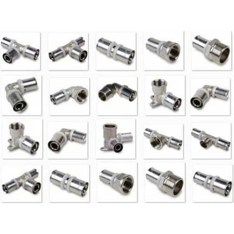 PEX Pressfitting f�r Aluverbundrohr 20/2mm, Mehrschichtverbundrohr nur 1/2 - 1 Ausf�hrung: Aussenbiegefeder Gr��e: 20/2mm