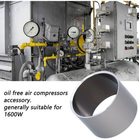 Kit de segments de compression 1100 W/1500 W, pièce de rechange légère, silencieuse, sans huile, compresseur d'air bicylindre (1/3)