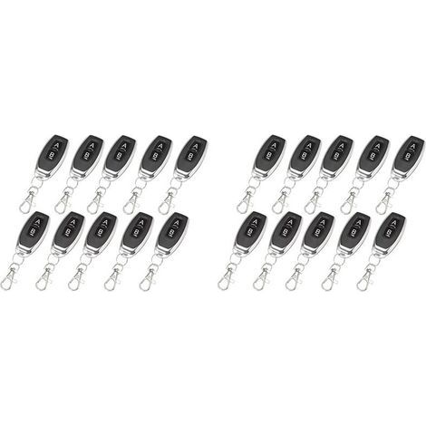 20x Télécommande RF 433 MHz, Code D'Apprentissage EV1527 pour Ouvre-Porte de Garage (1/4)