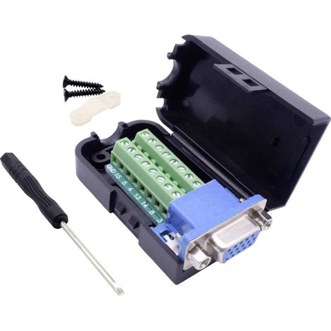 KIT EMBASE SUB-D FEMELLE NOMBRE TOTAL DE PÔLES: 15 TRU COMPONENTS 2108928 À VIS 1 PC(S) (1/5)