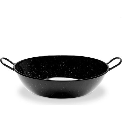 Poêle à frire Vaello Honda 36 cm noir émaillée acier (1/2)