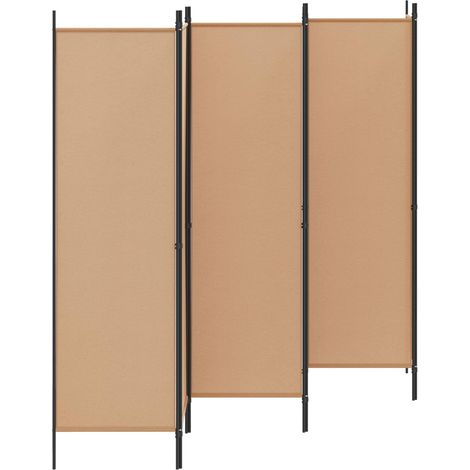 vidaXL 6-Panel Room Divider Beige 300 x 180 cm Fabric