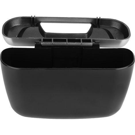 Corbeille de Voiture Portable avec Couvercle, Poubelle Auto, Boîte à Déchets pour Intérieur de Véhicule (1/4)