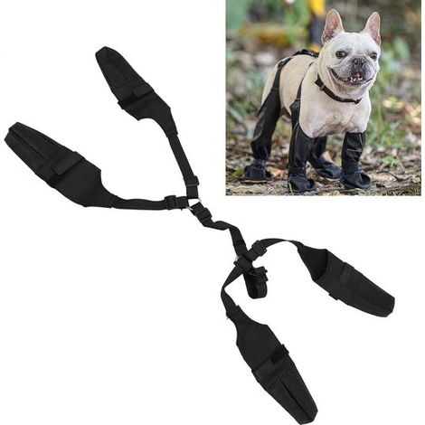 Wasserdichte Hundeschuhe, geeignet für kleine und mittelgroße Hunde, verstellbarer Pfotenschutz, ideal für Spaziergänge bei Regen und Schnee, rutschfeste Hundeschuhe. (1/5)