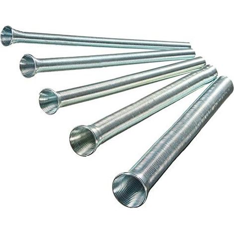 Juego de muelles para doblar tubos de acero inoxidable (5 piezas)