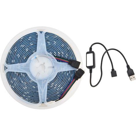 Strip bright 5m RGB USB power supply adjustable Bluetooth APP control music belt strip flexible (1/5)