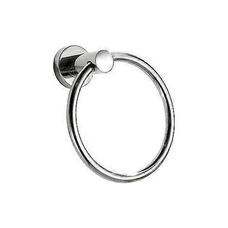 Anneau porte-serviettes, accessoire de salle de bain moderne en acier inoxydable 304, chromé (anneau porte-serviettes) (1/5)