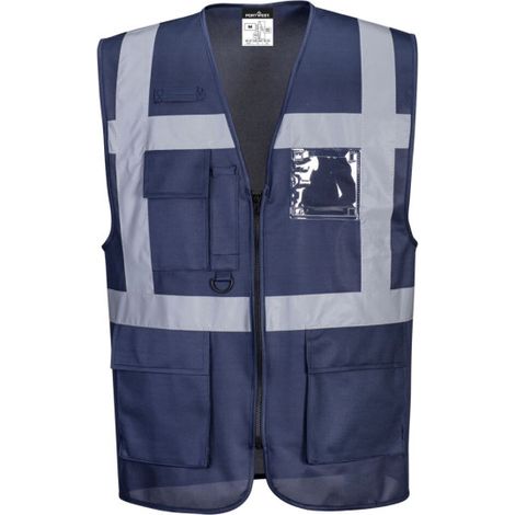 Chaleco Iona Executive con porta identidad imagen corporativa F476 L Azul Marino (1/5)
