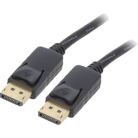 Cable DisplayPort 1.2 male des deux cotes 1m noir