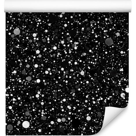 Papier peint à paillettes noires, noir, graphite, gris et gris clair 50x1000 cm (1/5)