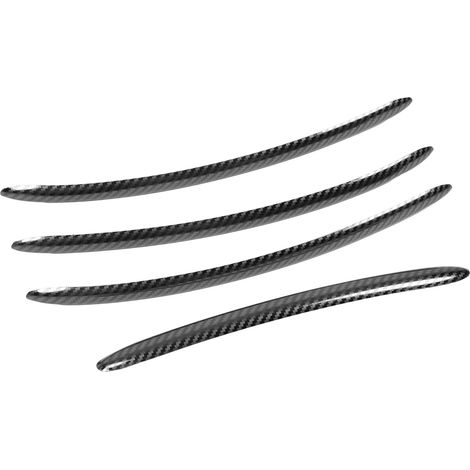 4 pièces de garnitures de poignées de porte de voiture en acier inoxydable style fibre de carbone, remplacement pour BMW Série 5 F10 F11 F07 F18 2011-2017 (1/5)