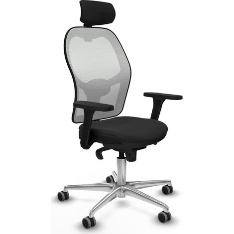 Silla piqueras y crespo Jorquera negro aluminio cómoda (1/5)