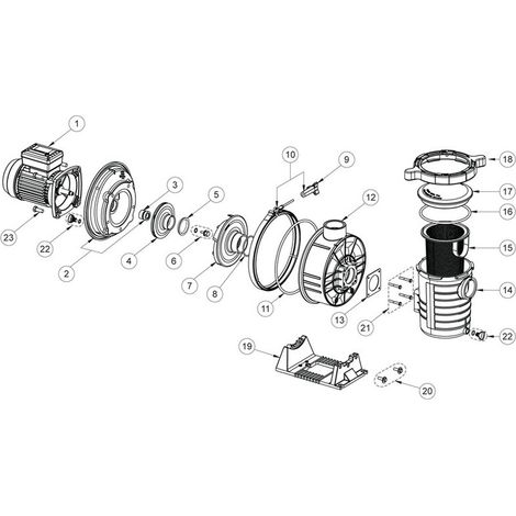 Pentair – Joint diffuseur pour pompe de piscine – Pièce détachée 8 – Compatible Ultraflow – Joint en caoutchouc pour étanchéité optimale