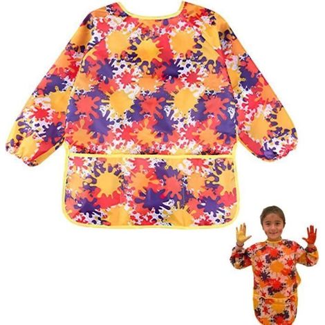 Tablier de Peinture - Noname - Imperméable - Manches Longues - Enfants 2 à 8 Ans - Mixte (1/4)