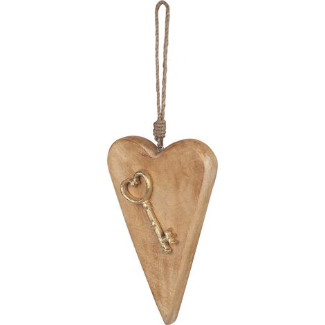 Signes Grimalt Pendent de décoration  Heart golgagant avec 4x14x22cm 29500 Clé marron