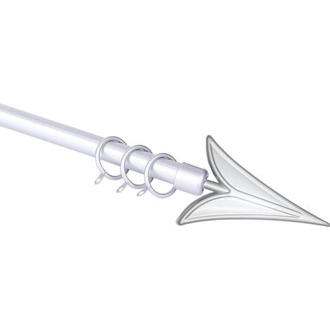 Scorritenda in acciaio estensibile D19mm L210-380cm  silver lancia Etruria