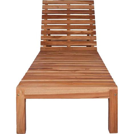 Maison Exclusive - Sonnenliege Massivholz Teak (1/5)