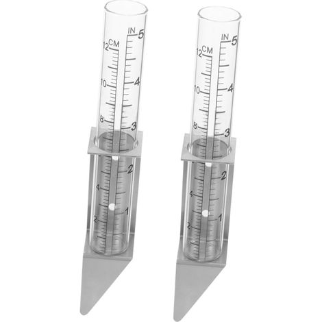 2stücke Regenmessgerät Für Außenbereich Mit Auffangschale