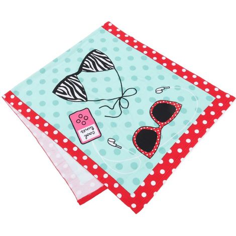 Couverture de serviette de plage en microfibre douce, impression mignonne, séchage rapide, Type B, voyage, natation (1/5)