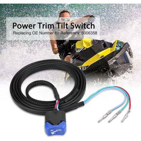 Power Trim Tilt Schaltersteuerung für Johnson Evinrude Fernbedienungsbox, Teilenummer 5006358, Ersatzteilset, kompatibler Außenbordmotor. (1/5)
