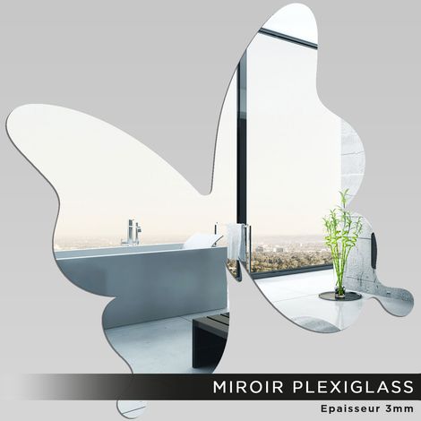 Miroir Plexiglass - Papillion - 40x40 cm (1/2)